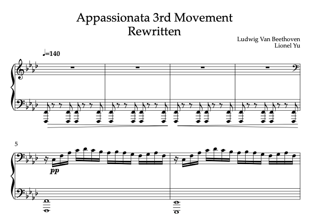 Appassionata Rewritten