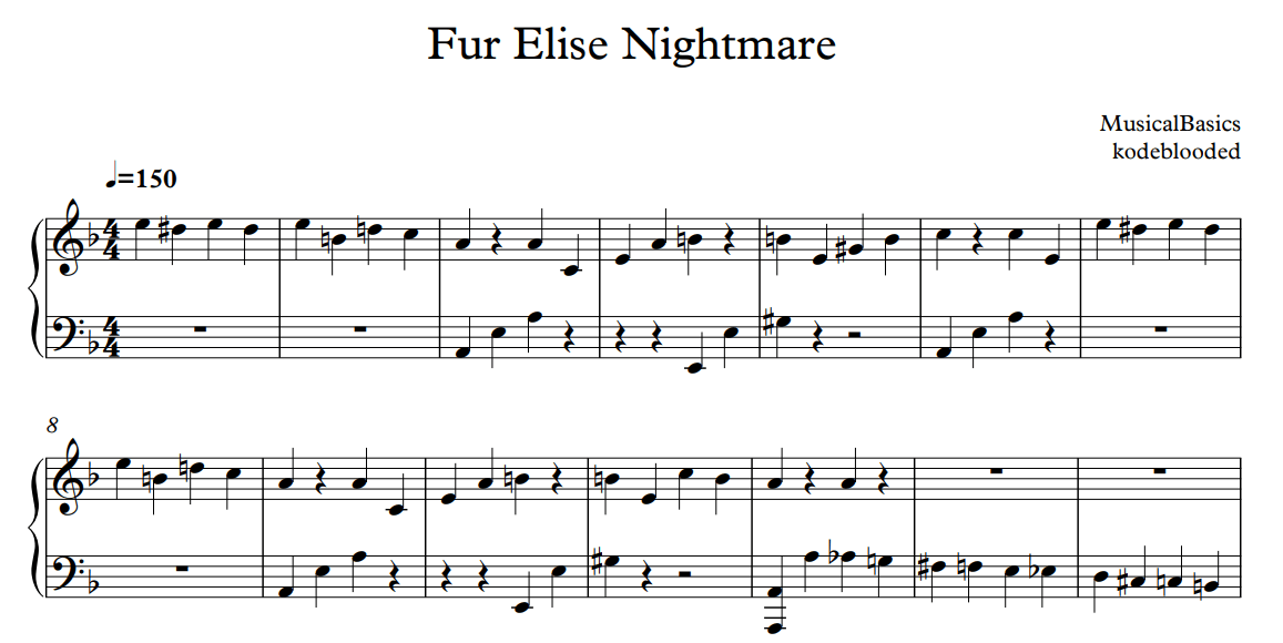 fur-elise-nightmare-musicalbasics for Free Printable Fur Elise Sheet Music Piano Fur Elise Nightmare – MusicalBasics for Free Printable Fur Elise Sheet Music Piano