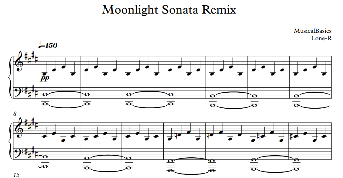 Moonlight Sonata Nightmare - MusicalBasics