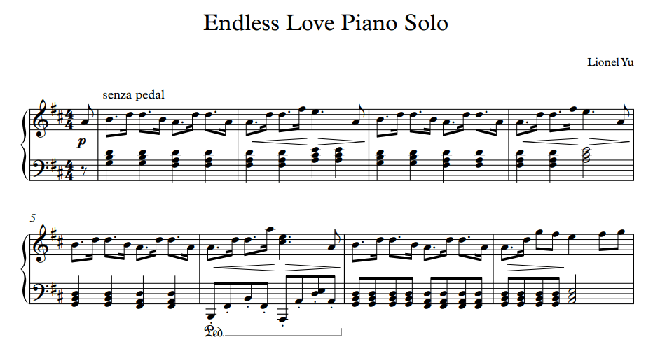 Endless Love - MusicalBasics