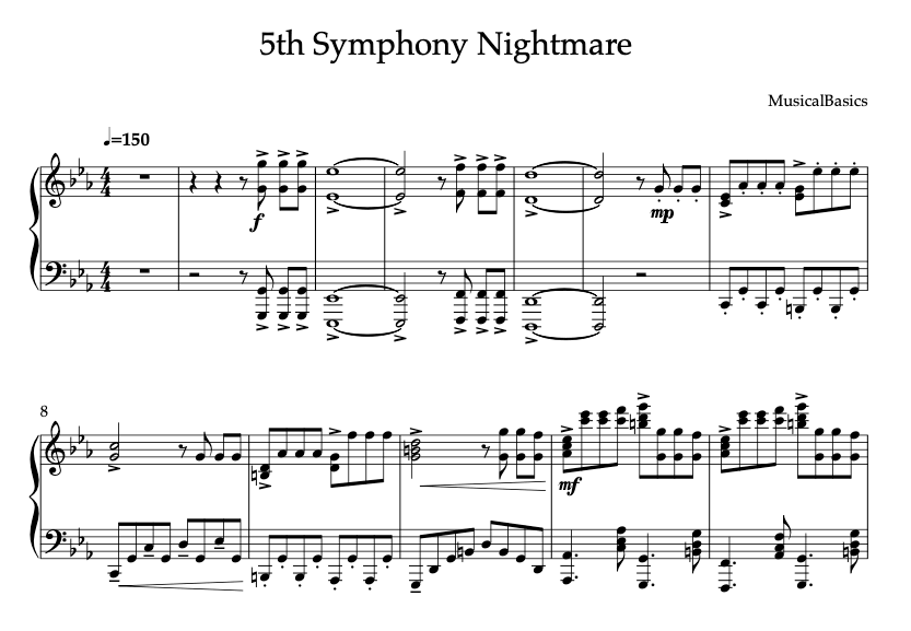 5th Symphony Nightmare - MusicalBasics