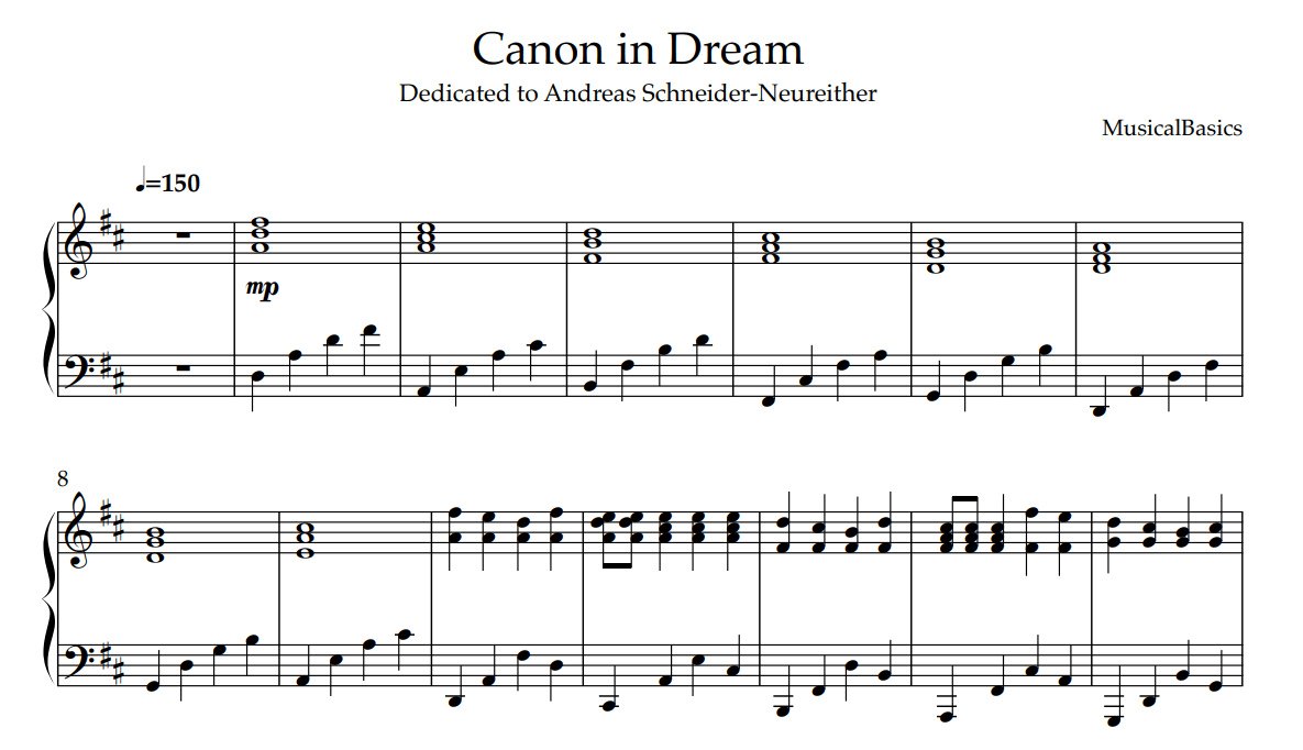 Canon in Dream - MusicalBasics