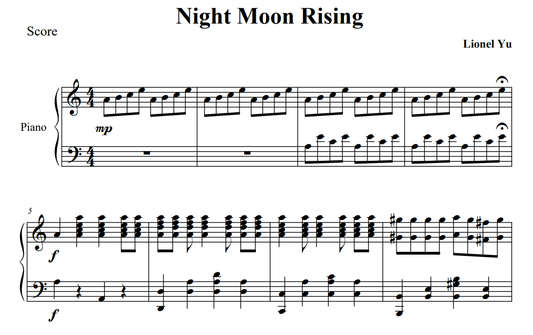 Night Moon Rising - MusicalBasics