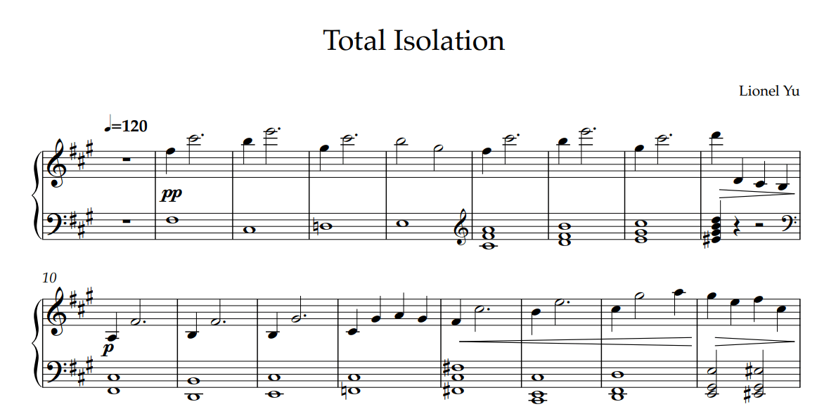 Isolation Music Notes Total Isolation – MusicalBasics