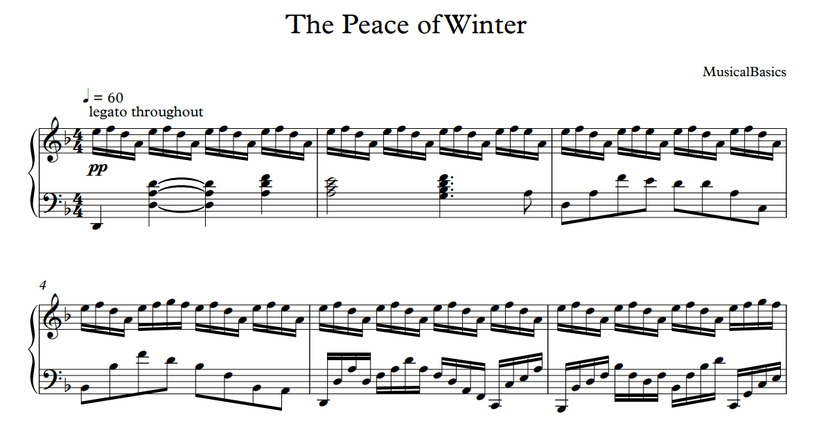 The Peace of Winter - MusicalBasics