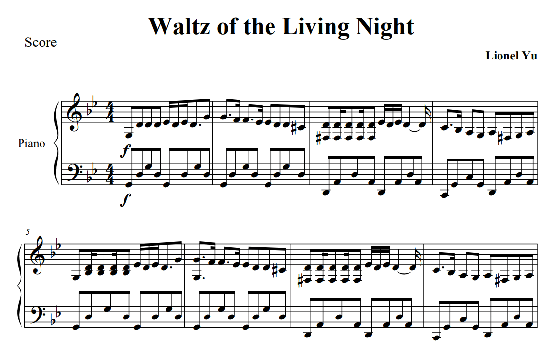 Waltz of the Living Night - MusicalBasics